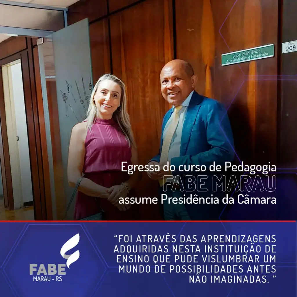 Presidente da Câmara ministra Aula Magna da Pedagogia FABE