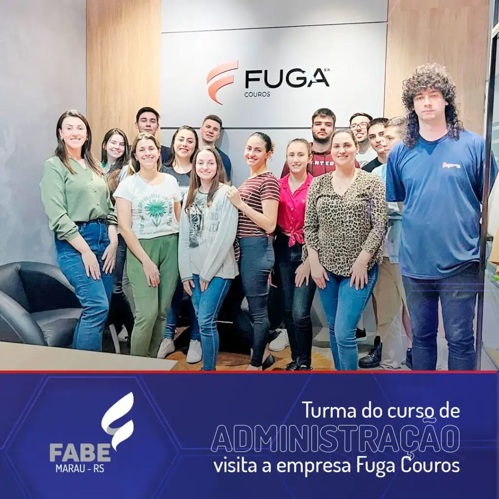 Acadêmicos da Administração FABE visitam Fuga Couros