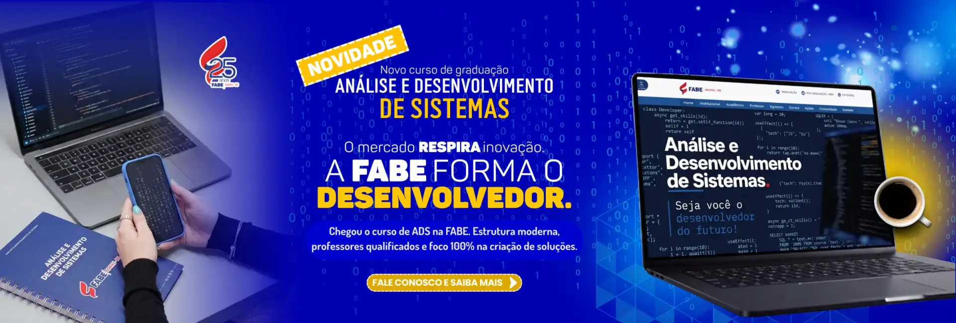 Novo curso: Análise e Desenvolvimento de Sistemas