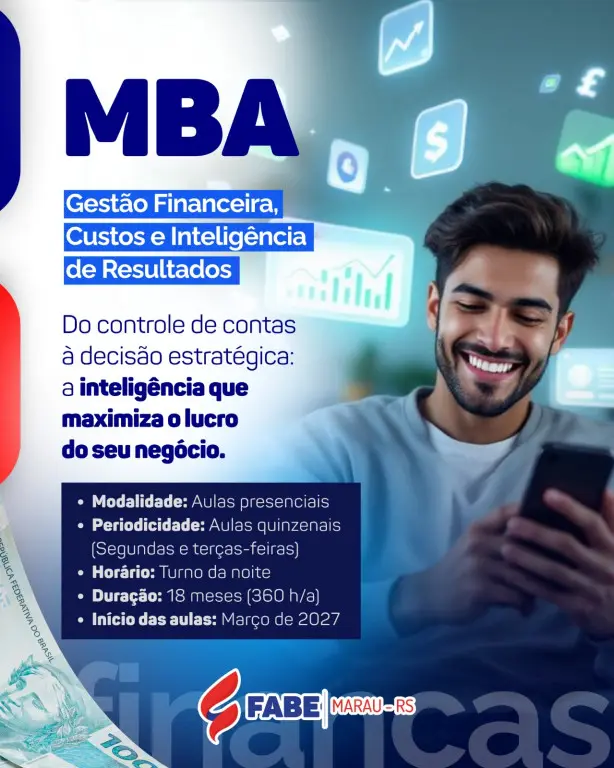 MBA em Gestão Financeira, Custos e Inteligência de Resultados - FABE Marau