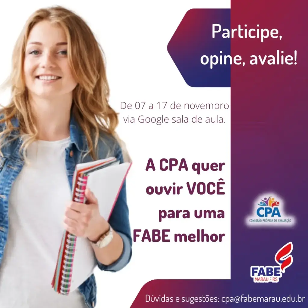 CPA da Fabe inicia mais um processo de avaliação institucional